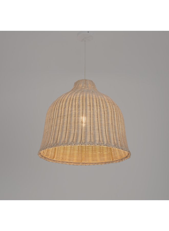 تبس هوم لمب نجفة TBS باللون بيج مصنوعة من بامبو لإضاءة المنزل والديكور - Image 1